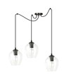 Level 3 Sort/Transparent pendellampe - Ø14 cm, E27, 230V, uden lyskilde