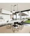 Level 3 Sort/Transparent pendellampe - Ø14 cm, E27, 230V, uden lyskilde