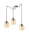 Level 3 Sort/Rav pendellampe - Ø14 cm, E27, 230V, uden lyskilde