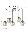 Level 5 Sort/Grafit pendellampe - Ø14 cm, E27, 230V, uden lyskilde