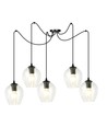 Level 5 Sort/Transparent pendellampe - Ø14 cm, E27, 230V, uden lyskilde