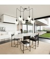 Level 5 Sort/Transparent pendellampe - Ø14 cm, E27, 230V, uden lyskilde