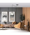 Gigi 1 Sort/Transparent pendellampe - Ø14 cm, E14, 230V, uden lyskilde