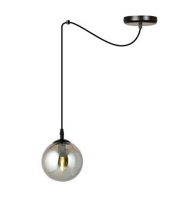 Gigi 1 Sort/Grafit pendellampe - Ø14 cm, E14, 230V, uden lyskilde