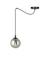 Gigi 1 Sort/Grafit pendellampe - Ø14 cm, E14, 230V, uden lyskilde