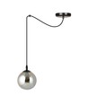 Gigi 1 Sort/Grafit pendellampe - Ø14 cm, E14, 230V, uden lyskilde