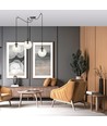 Gigi 3 Sort/Transparent pendellampe - Ø14 cm, E14, 230V, uden lyskilde