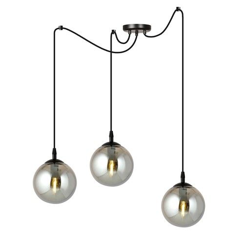 Gigi 3 Sort/Grafit pendellampe - Ø14 cm, E14, 230V, uden lyskilde