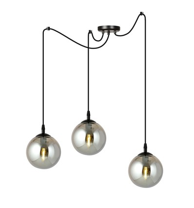 Gigi 3 Sort/Grafit pendellampe - Ø14 cm, E14, 230V, uden lyskilde