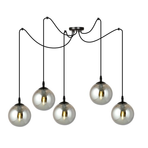Gigi 5 Sort/Grafit pendellampe - Ø14 cm, E14, 230V, uden lyskilde