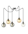 Gigi 5 Sort Mix pendellampe - Ø14 cm, E14, 230V, uden lyskilde
