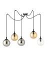 Gigi 5 Sort Mix pendellampe - Ø14 cm, E14, 230V, uden lyskilde