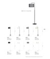 Trapo LP1 Sort/Grå gulvlampe - Ø35 cm, E27, 230V, uden lyskilde