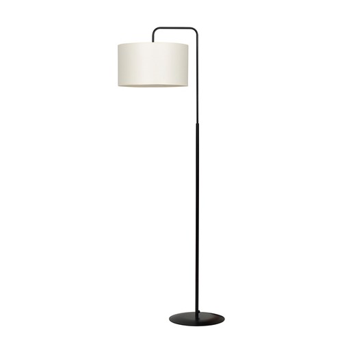 Trapo LP1 Sort/Råhvid gulvlampe - Ø35 cm, E27, 230V, uden lyskilde