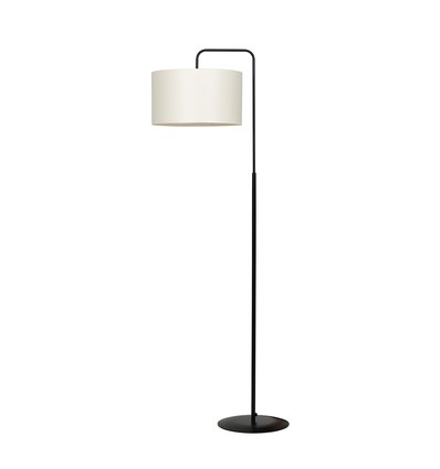 Trapo LP1 Sort/Råhvid gulvlampe - Ø35 cm, E27, 230V, uden lyskilde
