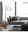 Trapo LP1 Sort/Råhvid gulvlampe - Ø35 cm, E27, 230V, uden lyskilde