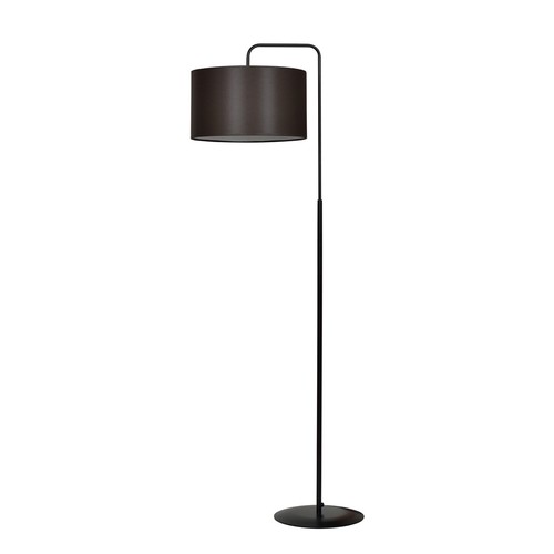 Trapo LP1 Sort/Wenge gulvlampe - Ø35 cm, E27, 230V, uden lyskilde