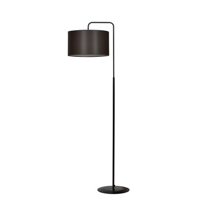 Trapo LP1 Sort/Wenge gulvlampe - Ø35 cm, E27, 230V, uden lyskilde