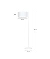 Trapo LP1 Hvid gulvlampe - Ø35 cm, E27, 230V, uden lyskilde