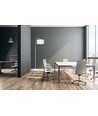 Trapo LP1 Hvid/Råhvid gulvlampe - Ø35 cm, E27, 230V, uden lyskilde
