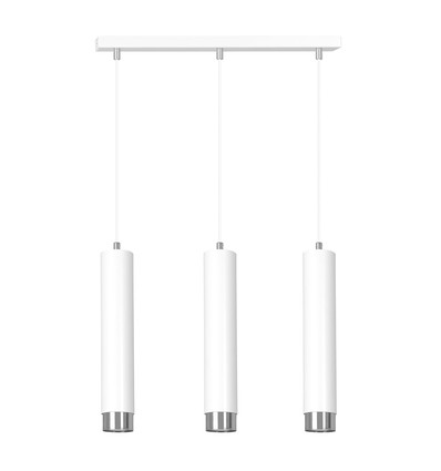 Kibo 3 Hvid/Krom pendellampe - GU10, 230V, uden lyskilde