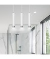 Kibo 3 Hvid/Krom pendellampe - GU10, 230V, uden lyskilde