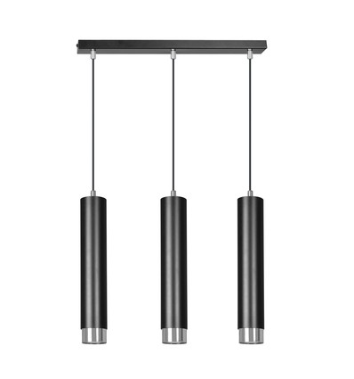 Kibo 3 Sort/Krom pendellampe - GU10, 230V, uden lyskilde