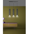 Kibo 3 Sort/Krom pendellampe - GU10, 230V, uden lyskilde