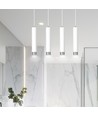 Kibo 4 Hvid/Krom pendellampe - GU10, 230V, uden lyskilde
