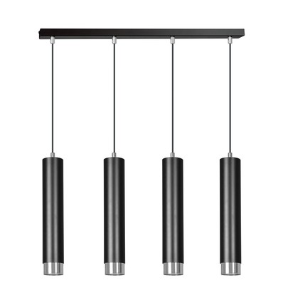 Kibo 4 Sort/Krom pendellampe - GU10, 230V, uden lyskilde