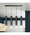 Kibo 4 Sort/Krom pendellampe - GU10, 230V, uden lyskilde