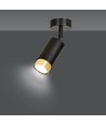 Hiro 1 Sort/Guld loftslampe - GU10, 230V, uden lyskilde