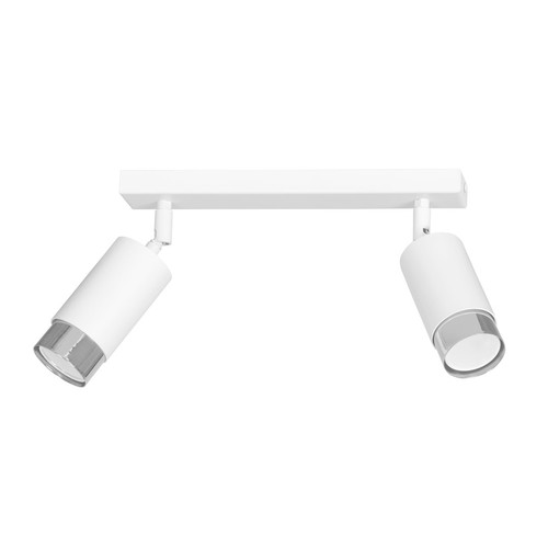 Hiro 2 Hvid/Krom loftslampe - GU10, 230V, uden lyskilde