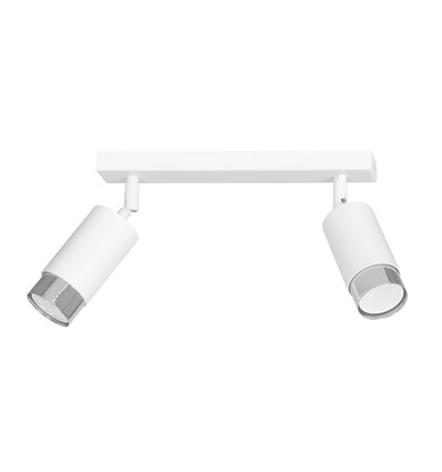 Hiro 2 Hvid/Krom loftslampe - GU10, 230V, uden lyskilde