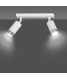Hiro 2 Hvid/Krom loftslampe - GU10, 230V, uden lyskilde