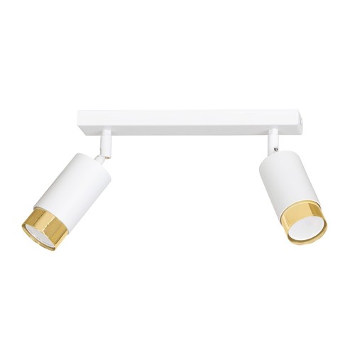 Hiro 2 Hvid/Guld loftslampe - GU10, 230V, uden lyskilde