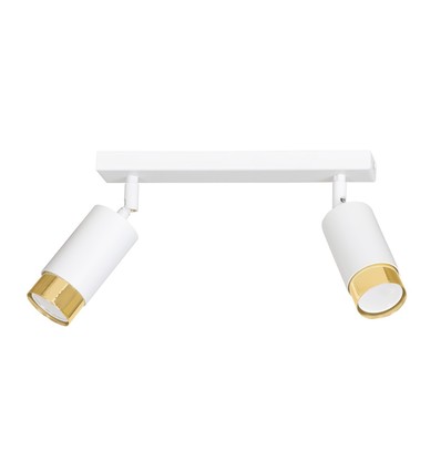 Hiro 2 Hvid/Guld loftslampe - GU10, 230V, uden lyskilde