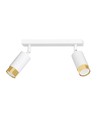 Hiro 2 Hvid/Guld loftslampe - GU10, 230V, uden lyskilde