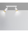 Hiro 2 Hvid/Guld loftslampe - GU10, 230V, uden lyskilde