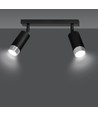 Hiro 2 Sort/Krom loftslampe - GU10, 230V, uden lyskilde