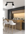 Hiro 2 Sort/Krom loftslampe - GU10, 230V, uden lyskilde