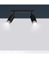 Hiro 2 Sort/Krom loftslampe - GU10, 230V, uden lyskilde