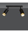 Hiro 2 Sort/Guld loftslampe - GU10, 230V, uden lyskilde