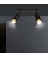 Hiro 2 Sort/Guld loftslampe - GU10, 230V, uden lyskilde
