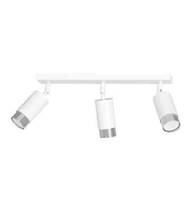 Hiro 3 Hvid/Krom loftslampe - GU10, 230V, uden lyskilde