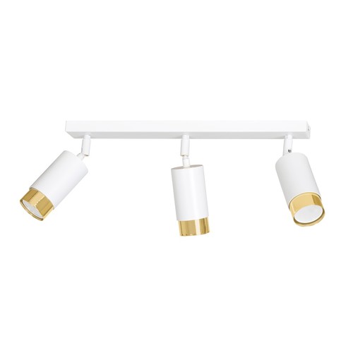 Hiro 3 Hvid/Guld loftslampe - GU10, 230V, uden lyskilde
