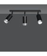Hiro 3 Sort/Krom loftslampe - GU10, 230V, uden lyskilde