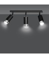 Hiro 3 Sort/Krom loftslampe - GU10, 230V, uden lyskilde