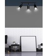 Hiro 3 Sort/Krom loftslampe - GU10, 230V, uden lyskilde