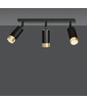 Hiro 3 Sort/Guld loftslampe - GU10, 230V, uden lyskilde